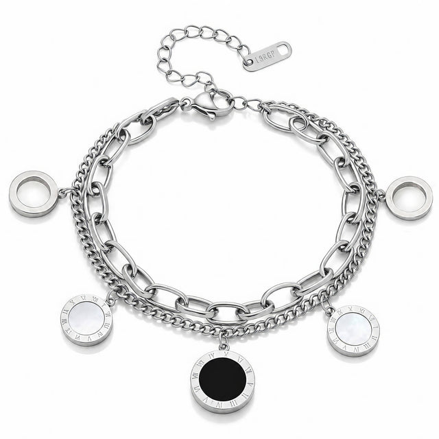 Silver-Tone Charm Bracelet