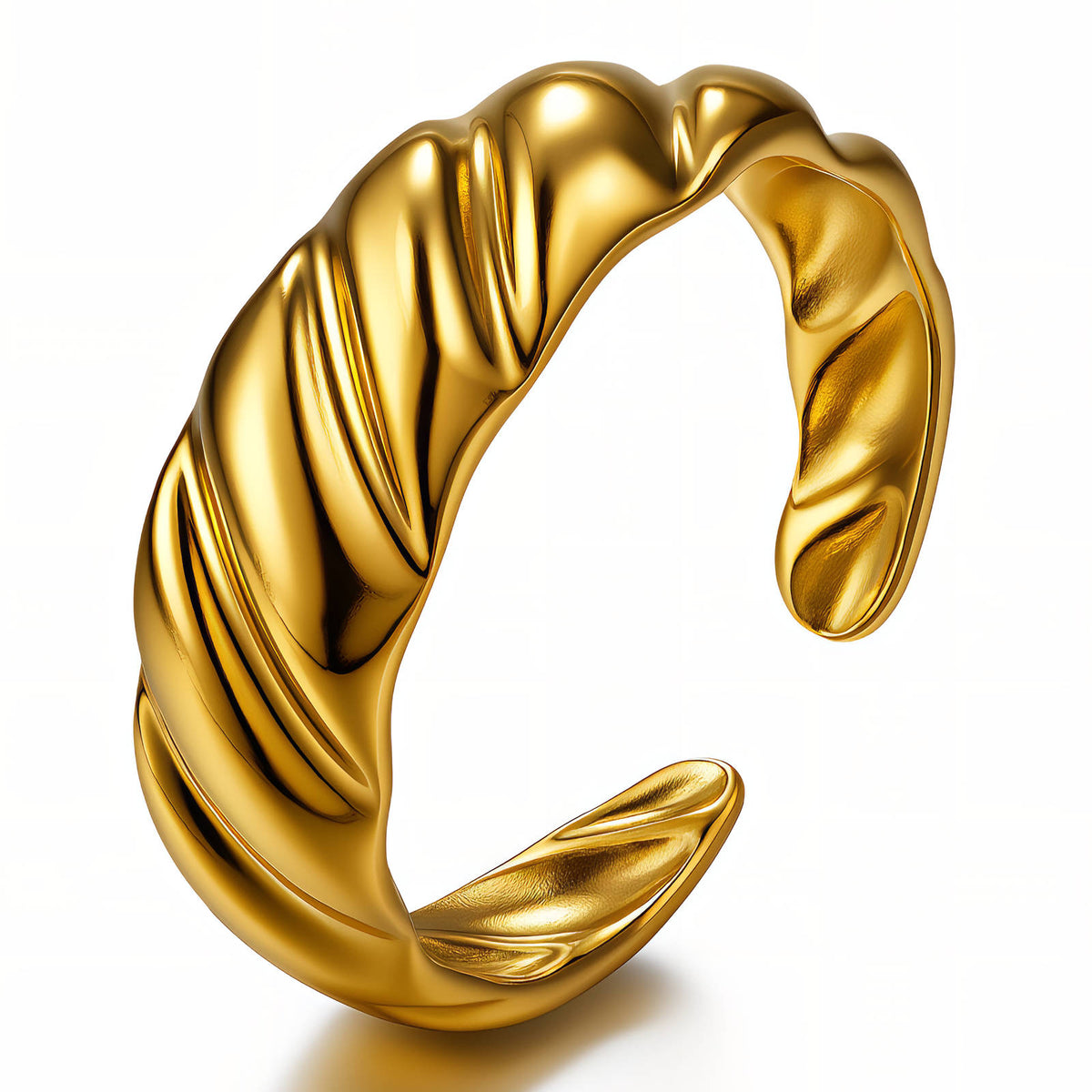 Croissant Twist Ring