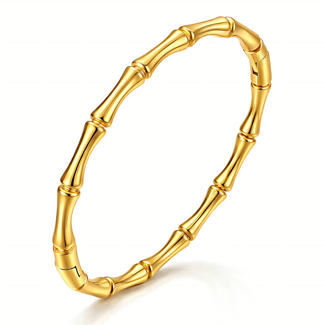 Gold-Tone Bamboo Bangle