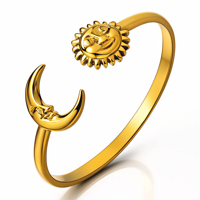 Sun & Moon Cuff Ring