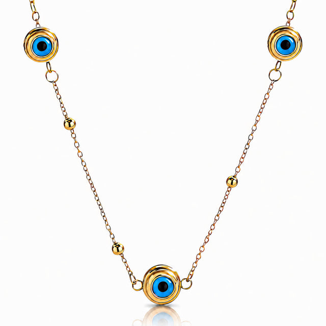 Evil Eye Station Necklace